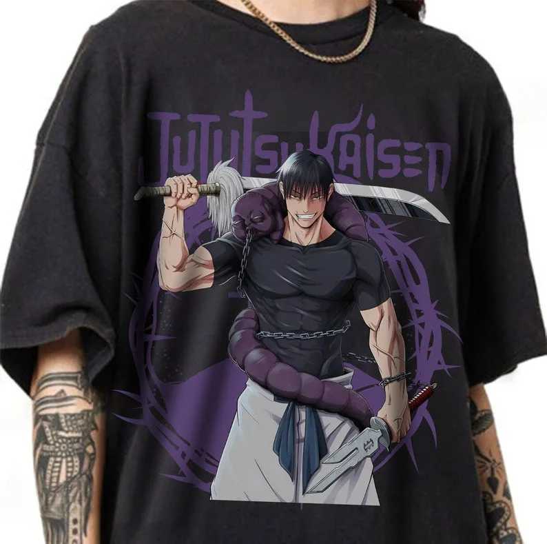 Jujutsu Kaisen T-shirt Inspired Anime Toji Fushiguro T-shirt Black- Anime GiftXJ240102