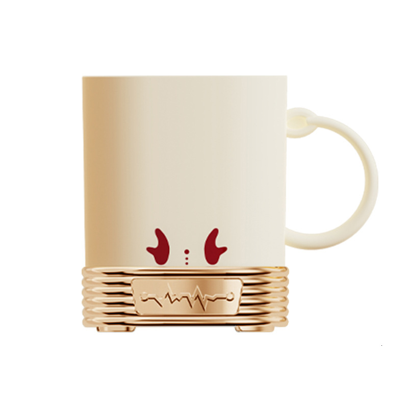 Domilodon Cream Toothbrush Cup - Stylish Couple's Bathroom Accessory