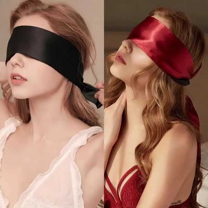 Silk Eye Cover Savour Eye Patches Cute Blindfold Silk Ribbon Satin Silk Sleep Mask Sexy For Women Gift Surprise High QualityXJ250103