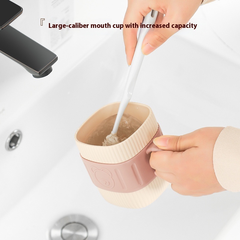 Minimalist Plastic Hygiene Cup Set for Home and Student Use