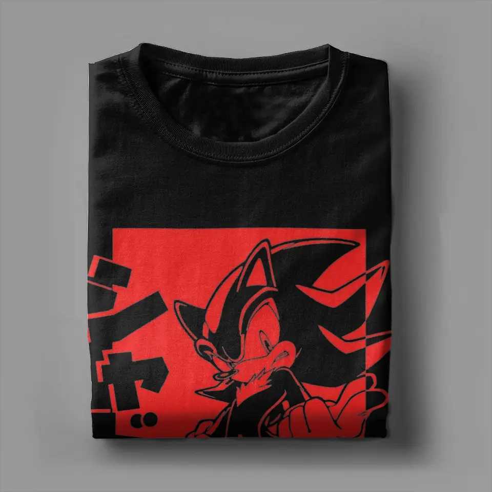 All Seasons Japanese Shadows The Hedgehog T Shirt for Men Women Pure Cotton Tee Shirt Short Sleeve ClothingXJ240102