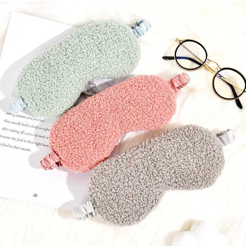P Sleeping Eye Cover Sleep Night Mask Warm Cute Travel Relax Blindfold Block Light Eyeshade Health Sleeping Eye Care ToolsXJ250103