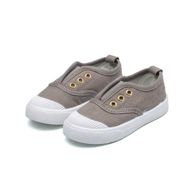 Childrens canvas shoes seasonal edition soft breathable simple Korean style casual shoes for boys and girls childrens fashion M250103