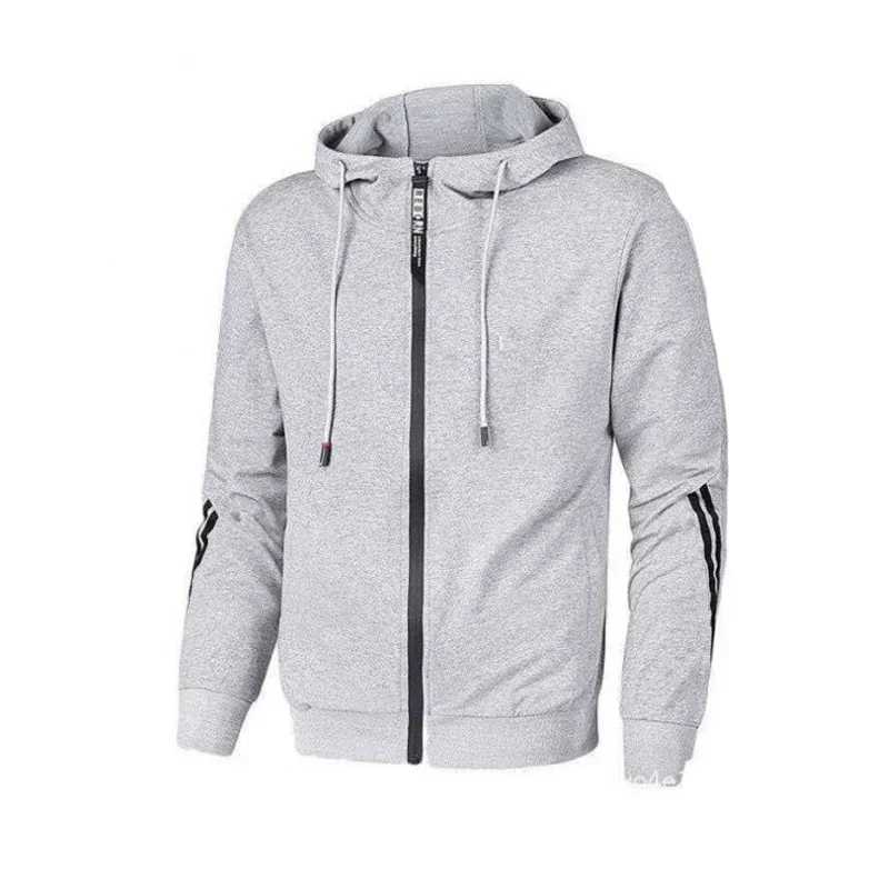 Mens Tracksuit fashionable and high-quality zipper hooded sweatshirt jogging sports casual clothing Versatile solid color jacket W250103