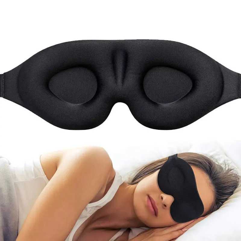 New 3d Sleeping Blindfold Protective Eye Mask Travel Relax Sleeping Aid Portable Blindfold Eyepatch Travel Essentials 1pcsXJ250103