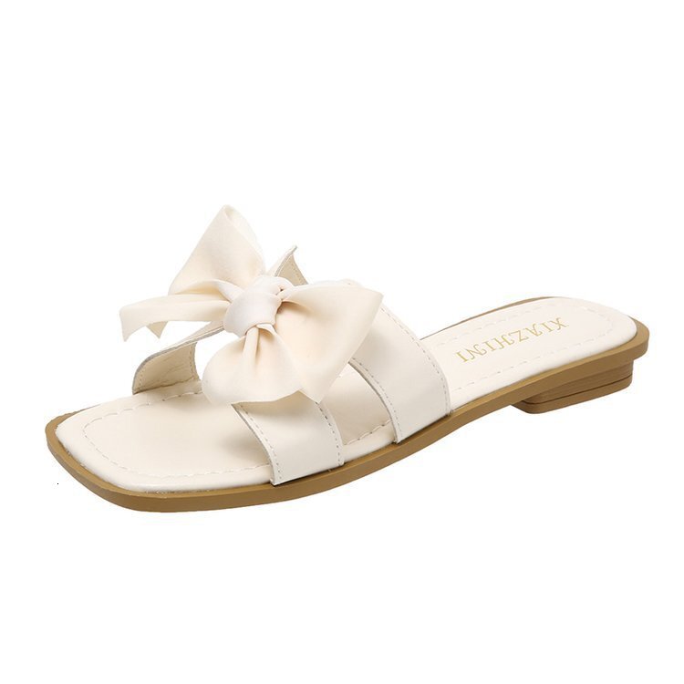 Bow Ddmywed Wearing Shaped For Women S Summer New Comfortable And Casual Fairy Style Flat Bottomed Sandals Chinese Brand Shoes F Ddmysaturn