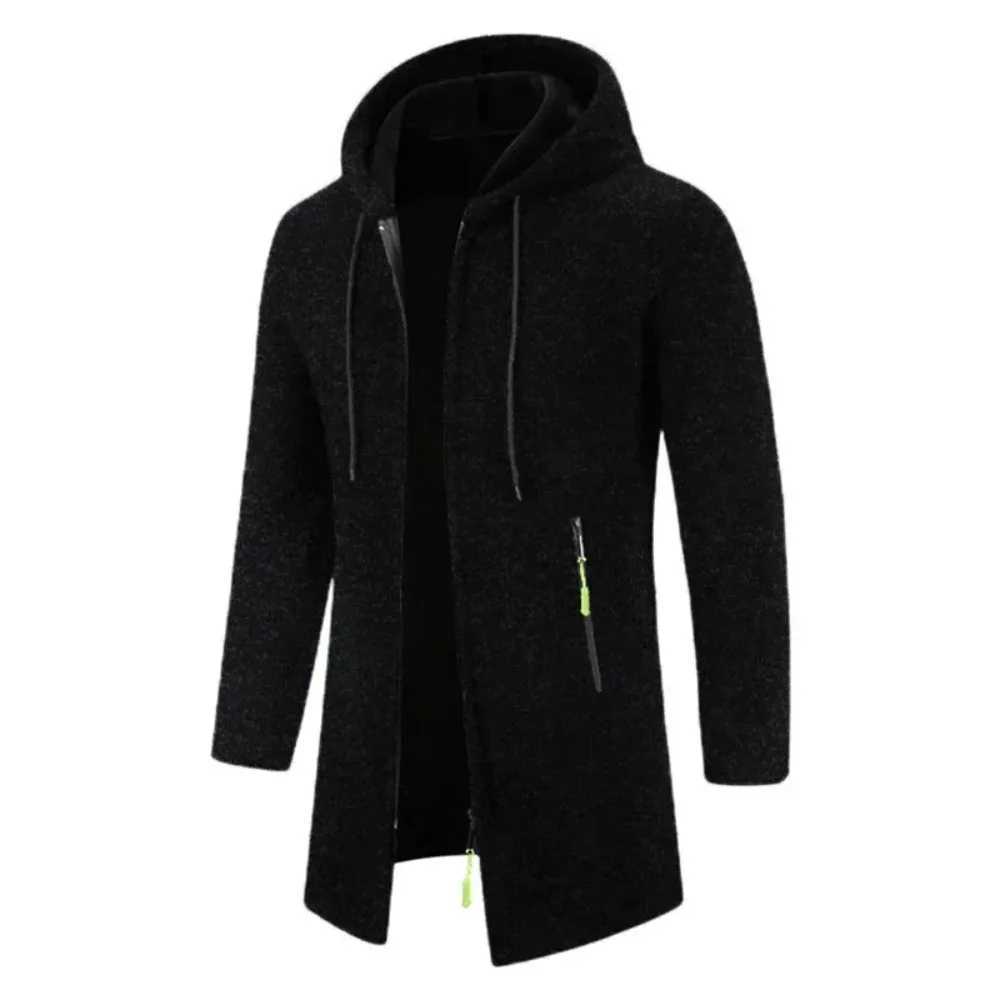 Autumn mens long sleeved mens sportswear with zipper hood mens oversized winter jacket jacket warm streetwear W250103