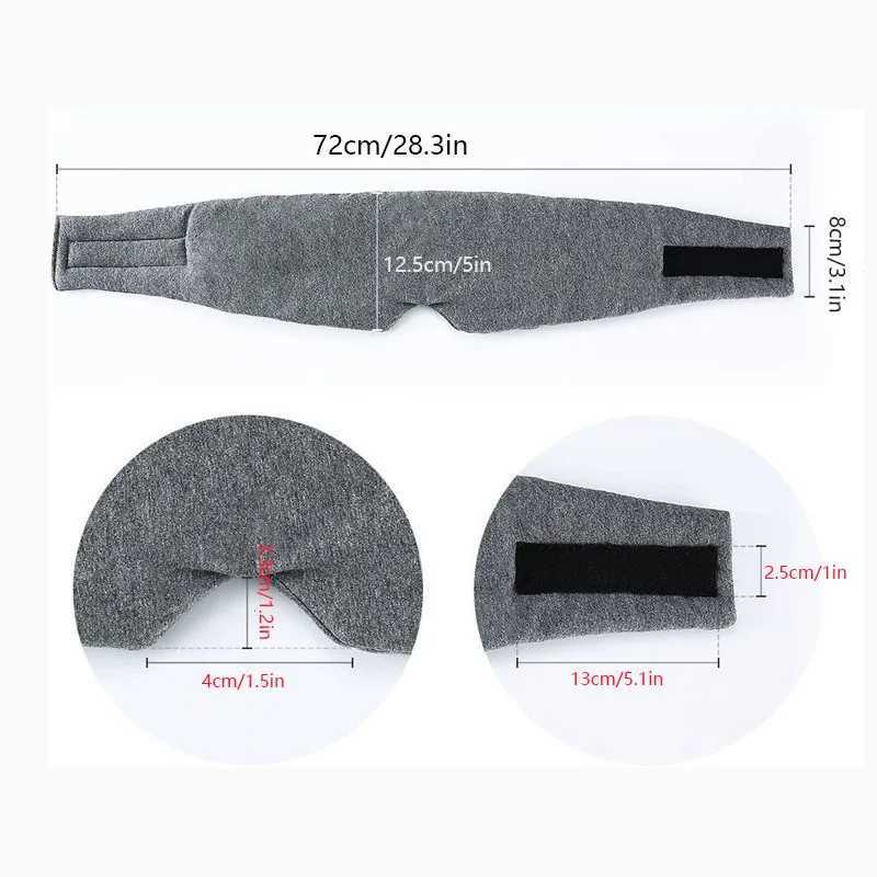 Cotton Sleep Mask Comfortable Breathable Sleeping Eye Mask Adjustable Eyeshade Blinder Blindfold Eye Patch Best Night CompanionXJ250103