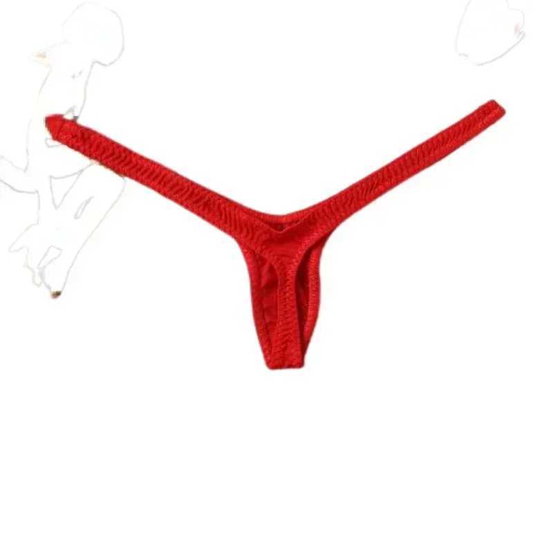 New deep V-shaped thong womens breathable linear sensation hot low waist mini underwear bikini bottom thong womens underwear W250103