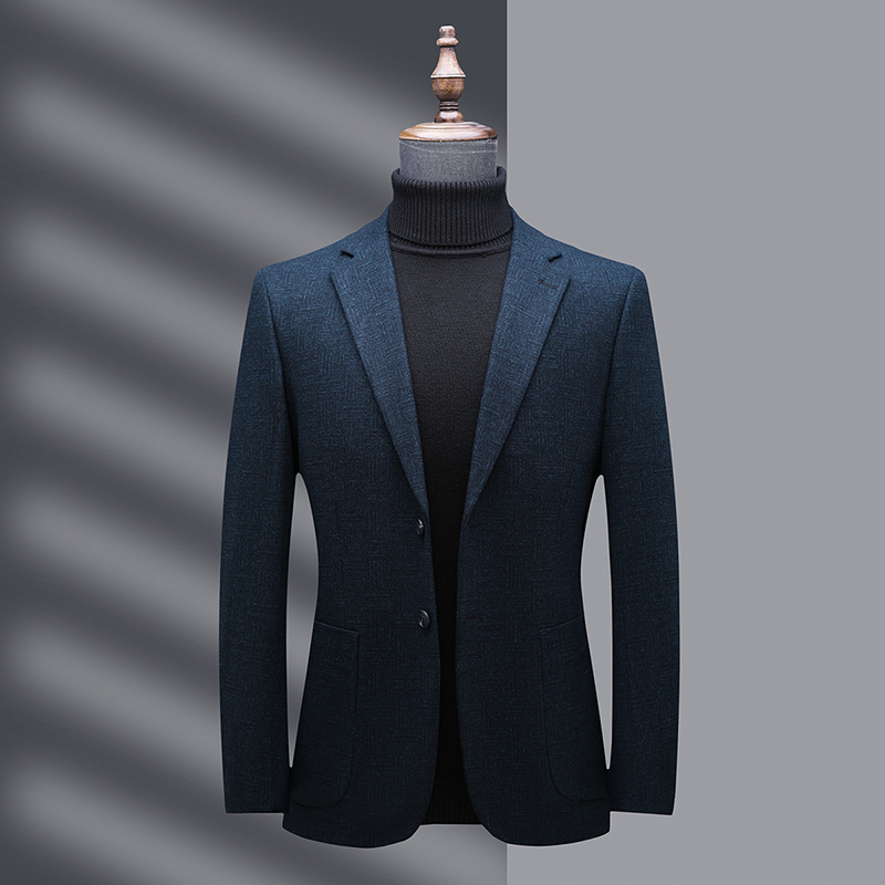 H501 Men's shirt casual business fashion good cotton loose solid color long sleeve