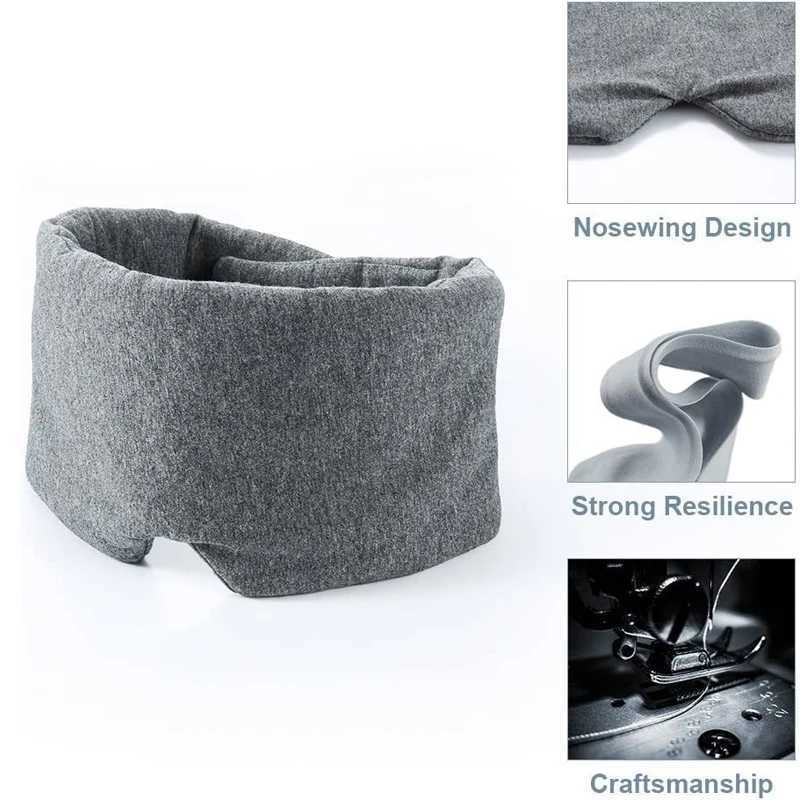 Cotton Sleep Mask Comfortable Breathable Sleeping Eye Mask Adjustable Eyeshade Blinder Blindfold Eye Patch Best Night CompanionXJ250103