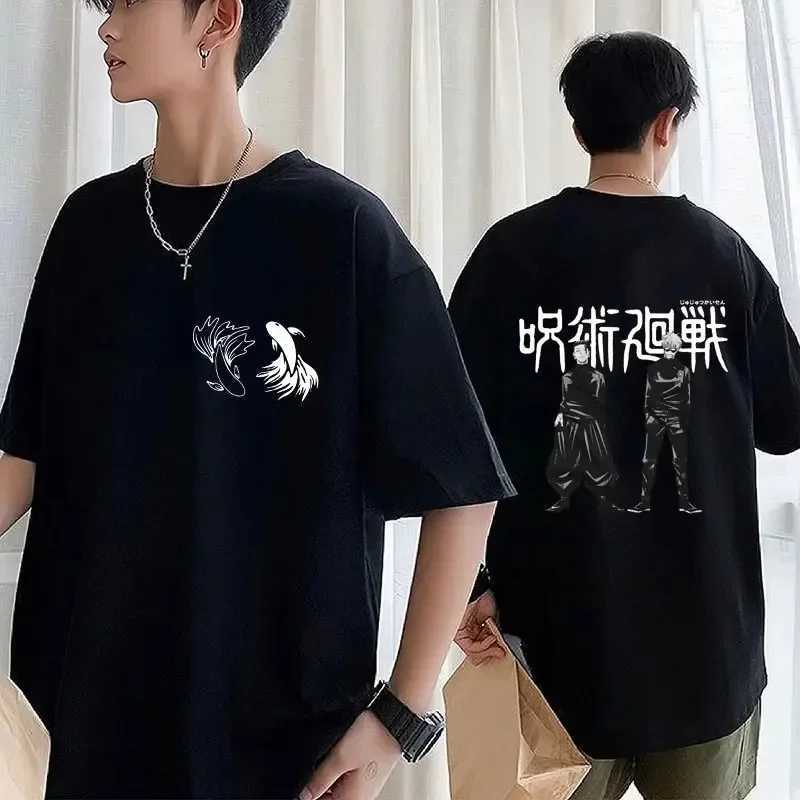 2024 Japanese Anime Jujutsu Kaisen T Shirt Satoru Gojo Geto Suguru Manga Graphic T-shirt Casual Harajuku Hip Hop StreetwearXJ240102