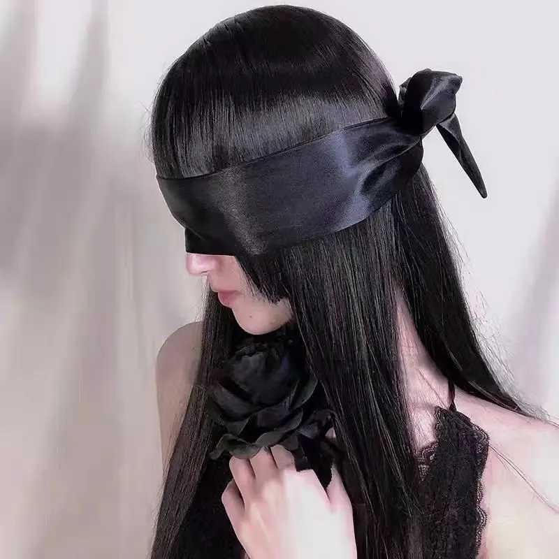 Silk Eye Cover Savour Eye Patches Cute Blindfold Silk Ribbon Satin Silk Sleep Mask Sexy For Women Gift Surprise High QualityXJ250103