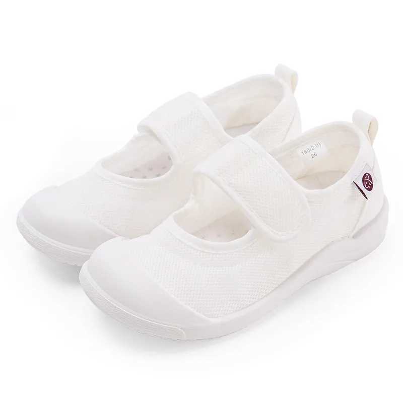 Kindergarten white shoes soft soled canvas baby girl single shoes cute spring autumn boys breathable childrens indoor shoes M250103