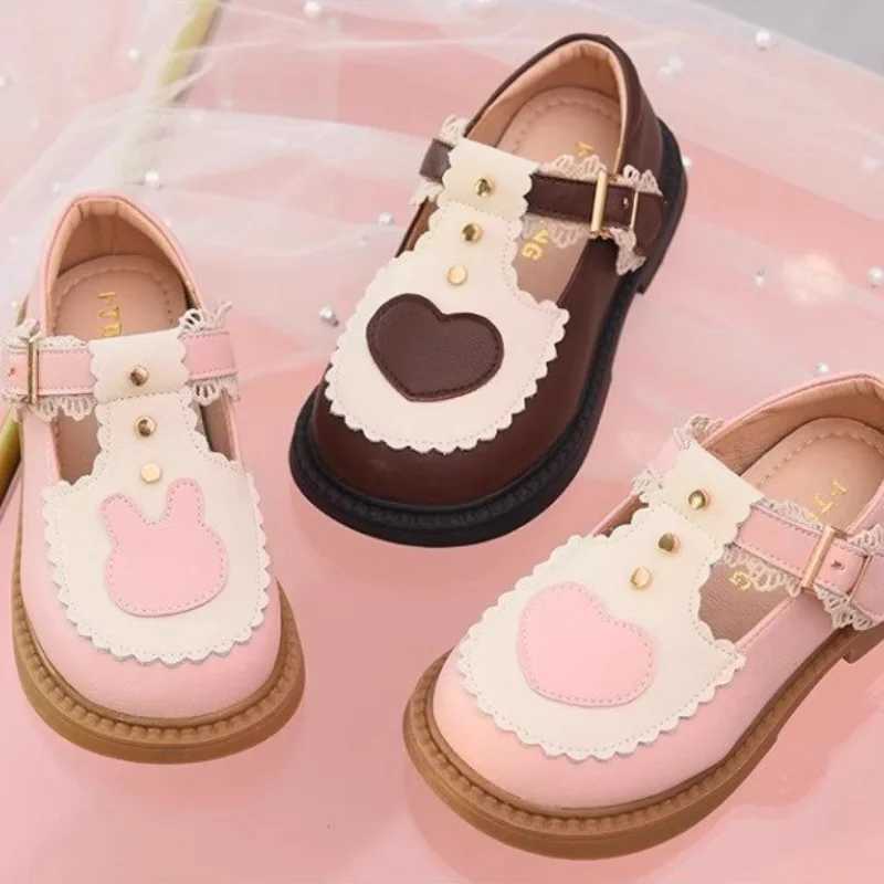 Childrens Leather Shoes New Spring Girls Apartment Mary Jane Shoes Wedding Childrens Slippers Childrens Fashion Princess Anti slip Shoes M250103