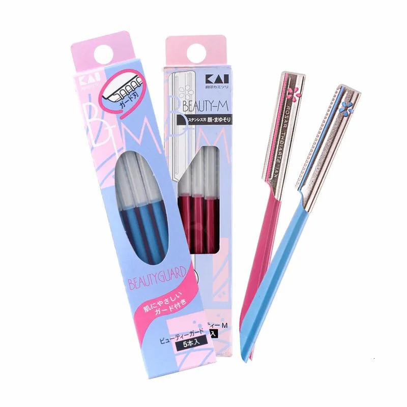 5pcs eyebrow epilator sets for women Makeup Beauty Eyebrows Hair Removal Styling Tool steel blade Facial Razor trimmer 241226