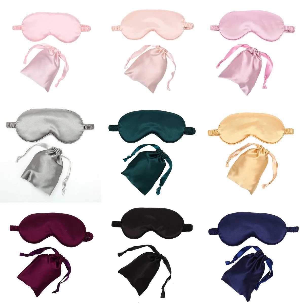 Unisex Double-Side Shading EyeShade Sleeping Eye Mask Cover Eyepatch Blindfolds Health Sleep Shield Light With A Cloth BagXJ250103