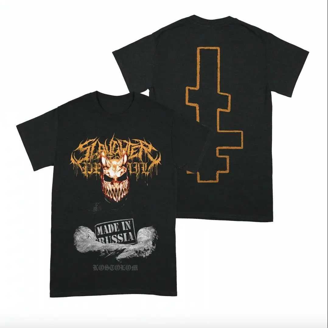 Russia Rock Heavy Mental SLAUGHTER TO PREVAIL T-shirt Mens Short Sleeve Tshirt Graphic Tee-shirt Harajuku Streetwear ShirtsXJ240102