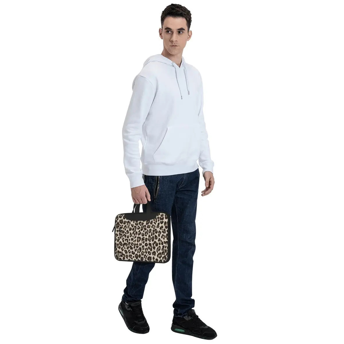 Fashion Classic Animal Leopard Handbag Laptop Bag 3D Printed Portable Briefcase Bag 13 14 15 For Macbook Pro Asus Computer Bag 250102
