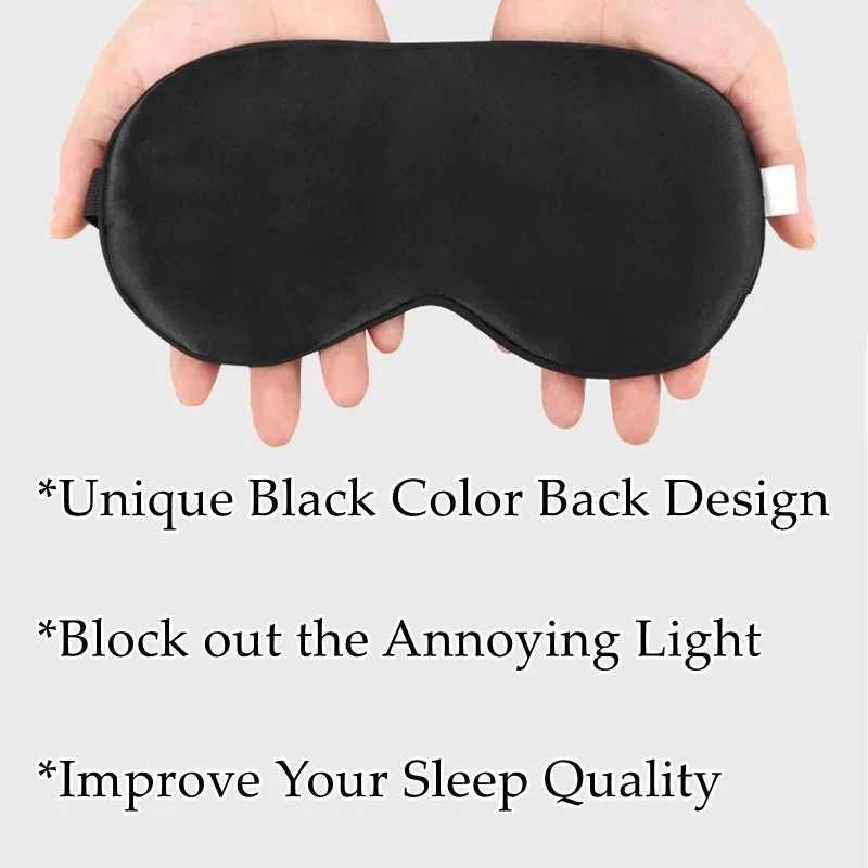Beauty Sleep Eye Mask 100% Natural Silk 19 Mulberry Sleeping Eye Patch with Adjustable Strap Light Eye Shade Cover BlindfoldXJ250103