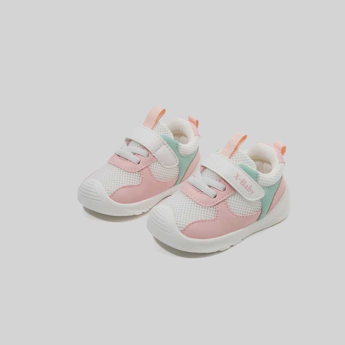 Baby boy girl toddler shoe mesh breathable rubber sole anti slip sports casual shoes M250103