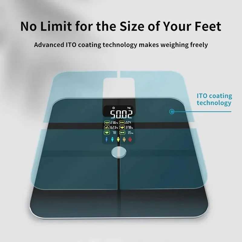 Fitdays digital weight scale intelligent weight scale 14 core body data home bathroom scale W250103
