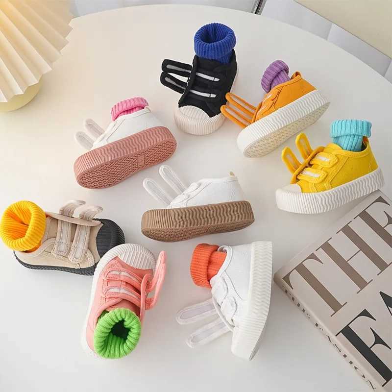 Childrens canvas shoes childrens baby sports shoes girls candy colored casual shoes breathable baby casual shoes soft M250103