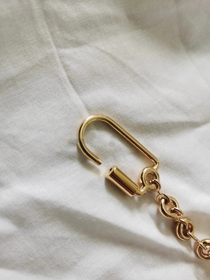 Brass embossed carving A gram pebble small gold ball ring chain keychain bag pendant hand rope 250102