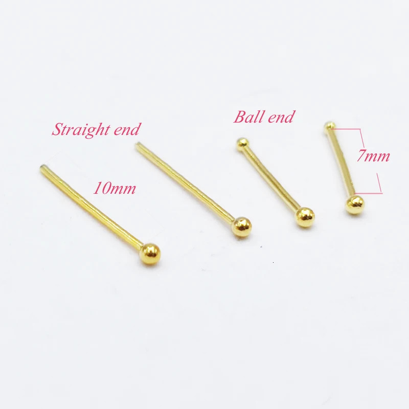 12pcs/pack 925 sterling silver Tiny 1.2mm nose studs pin piercing Ball Shape Nose ring piercing jewelry 250103