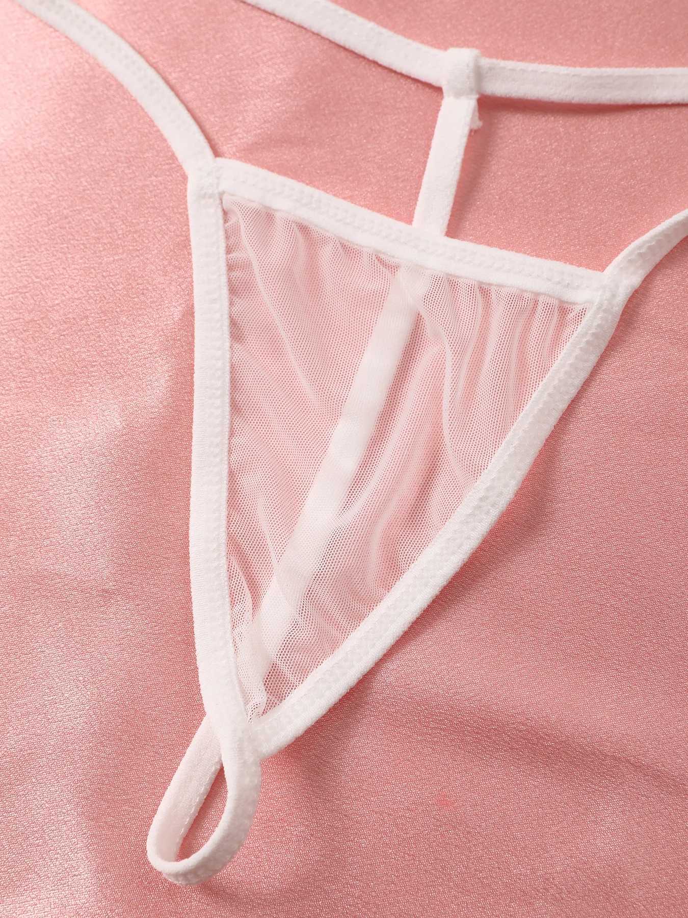 Womens sleepwear new lace sleepwear set suspender sleepwear sexy lingerie sleeveless exotic clothing Babydoll transparent dress W250103