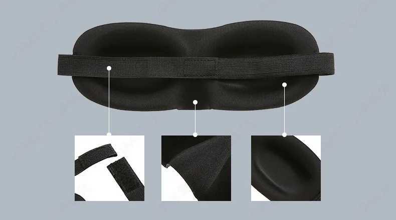 2019 Upgrade 3D Eyeshade Sleep Mask Good Shading Stereo Sleeping Eye Mask Travel Rest Eyepatch Sleep Eye Band BlindfoldsXJ250103