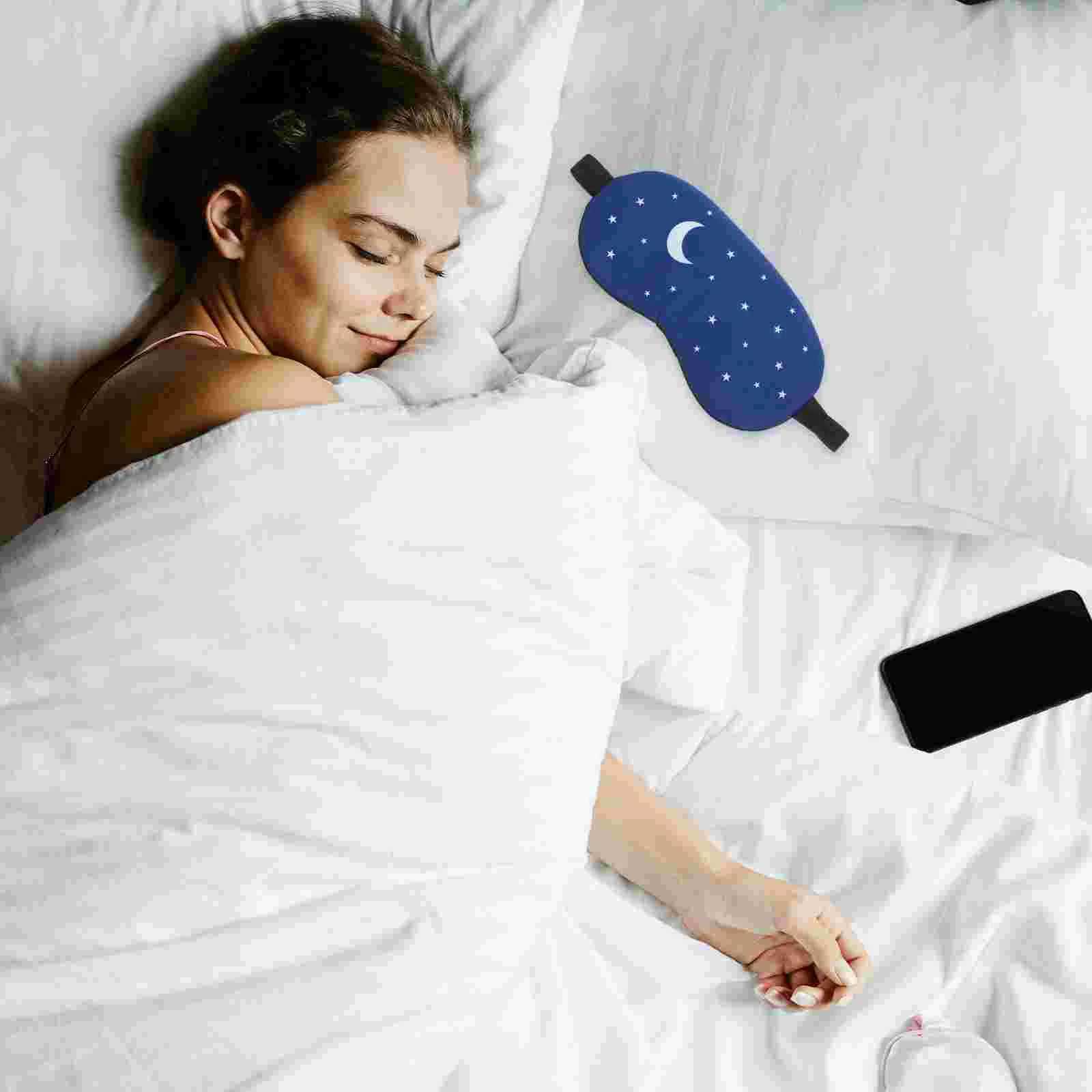 Cotton and Linen Eye Sleeping Mask Blinder Patch Adjustable Strap Eyeshade with Cold/Hot Gel for Puffy EyeXJ250103