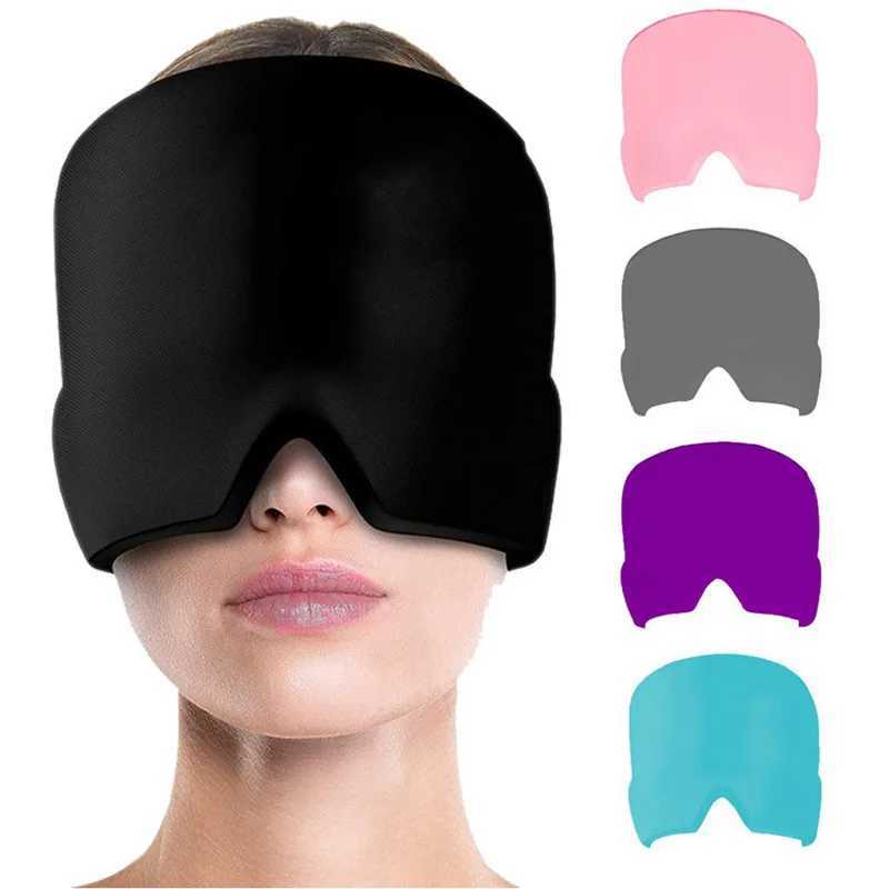 Gel Cold Hot Head Ice Cap Head Wrap Face Mask Head Massage Sleep Eye Mask Health Care ToolXJ250103
