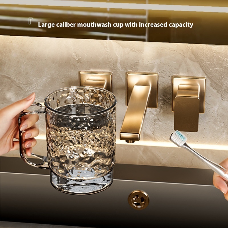 Glacial Pattern Toothbrush Cup Set - High-End Home Oral Care for Couples and Students