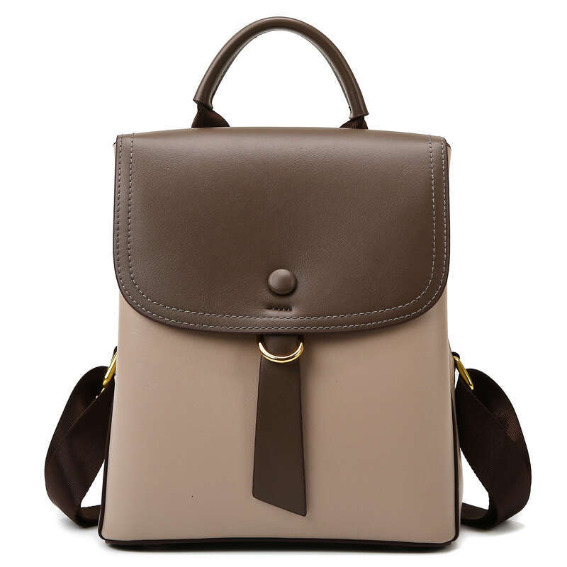 Women's Bags Shoulder backpack for women new simple contrasting texture bag, popular outdoor fashion women's bag