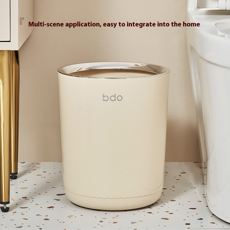 High-End Sealed Press Open Trash Can for Home Use