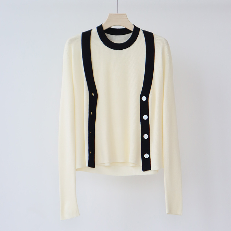DGBB10 luxury hidden link 5A masrter quality Versatile Feminine Layering Piece: Lightweight Mixed Fabric Pullover Jacket Suitable for Multiple Outfits