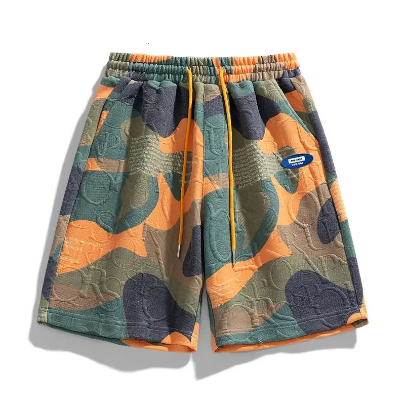 Mens shorts with printed graphic flowers mens shorts for training players sportswear Korean style fashion novel Xl 241231
