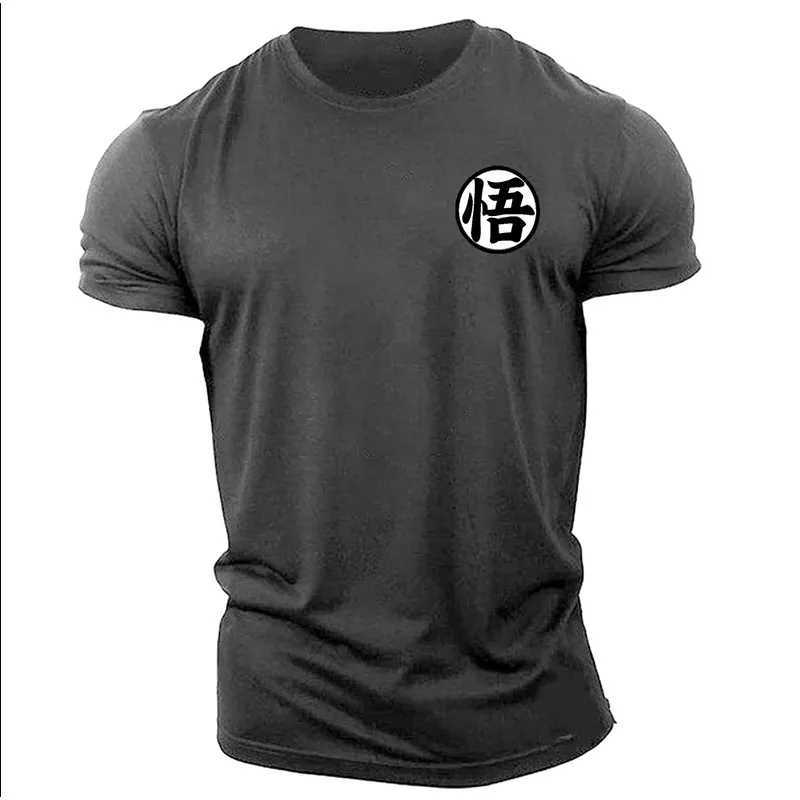 Gym Short Sleeve Fashion Japanese Anime Tops Tee Shirts Hip-Hop Unisex 100%Cotton T-Shirts 2023 New Mens Clothing S-4XLXJ240102
