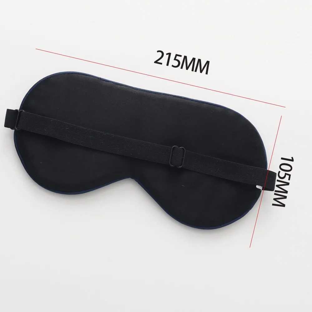 Silk Sleep Mask 100% Real Natural Pure Silk Eye Masks with Adjustable Strap for Sleeping Blocks Light Reduces Puffy Eyes GiftsXJ250103