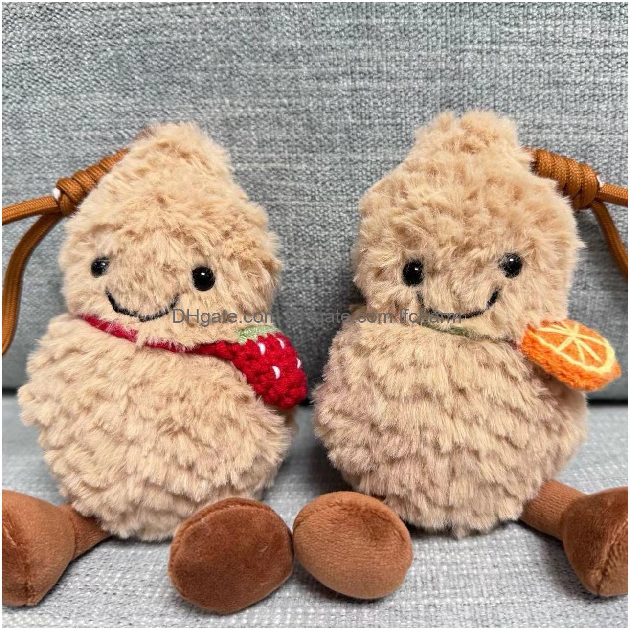 & Plush Animals Jelly C Little Peanut Doll Pendant Strawberry Orange Bun Boy Accessories Toy Super Soft Girl Drop Delivery Toys Gifts Ot4Nn