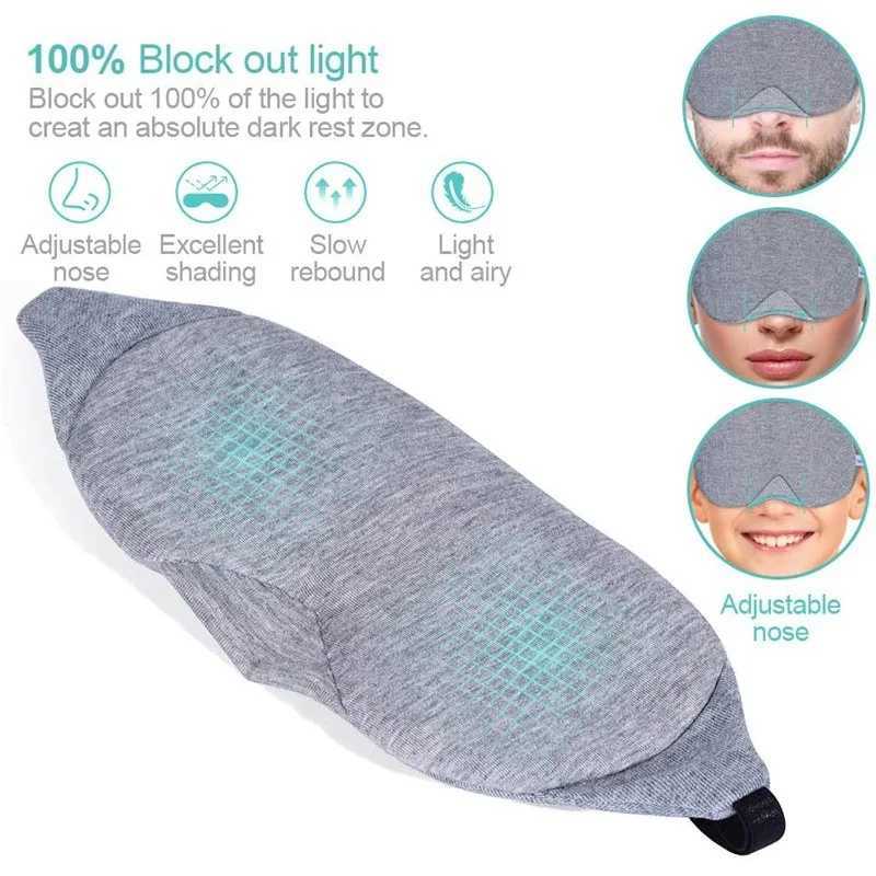 Mask Blindfold Eye Cover Women Men Soft Blindfold Travel Eyepatch Relieving Eye Fatigue Fast Sleep Eyeshade Eye Protection ToolsXJ250103