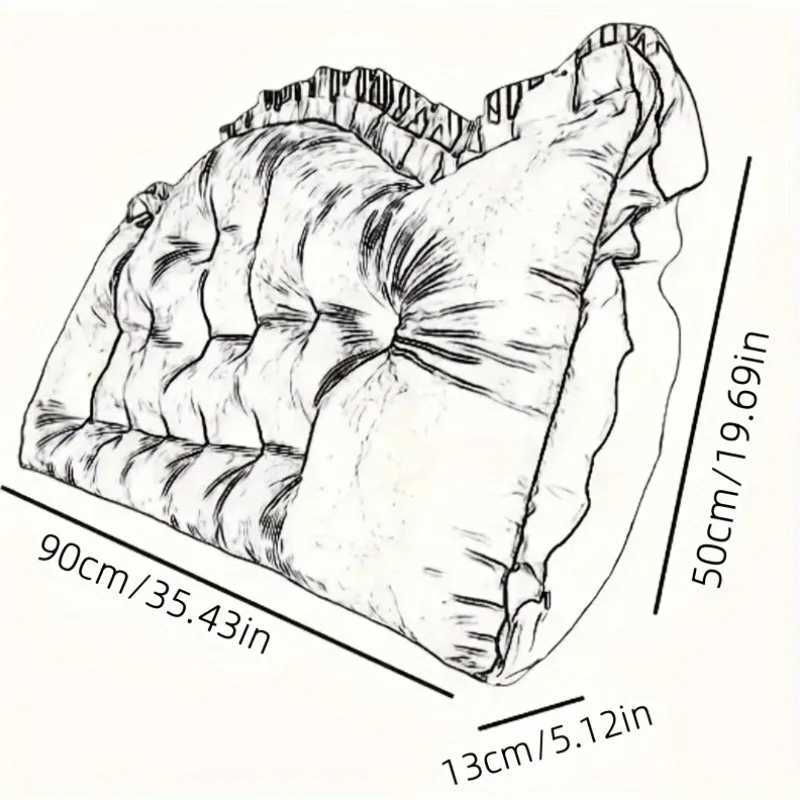 1PC 90X50CM Single Bed Crown Shaped Back Cushion Soft Princess Crown Bedroom Cushion Fabric Headboard Pillow For 1.2M BedXJ250102