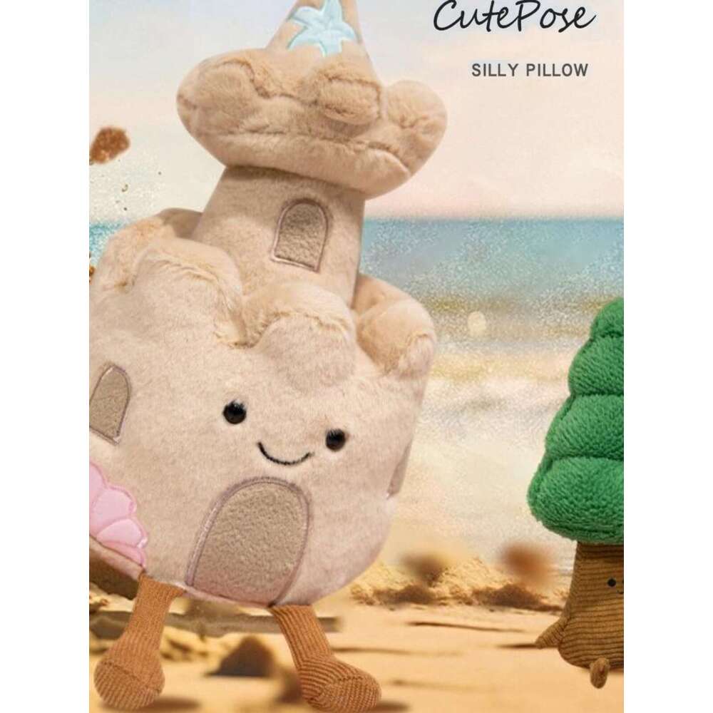 Update Jelly Cat,Funny And Creative Sand Sculpture Castle Wedding Cake Plush Toy Sports Tennis Bowl Lamian Noodles Doll Small Pine
