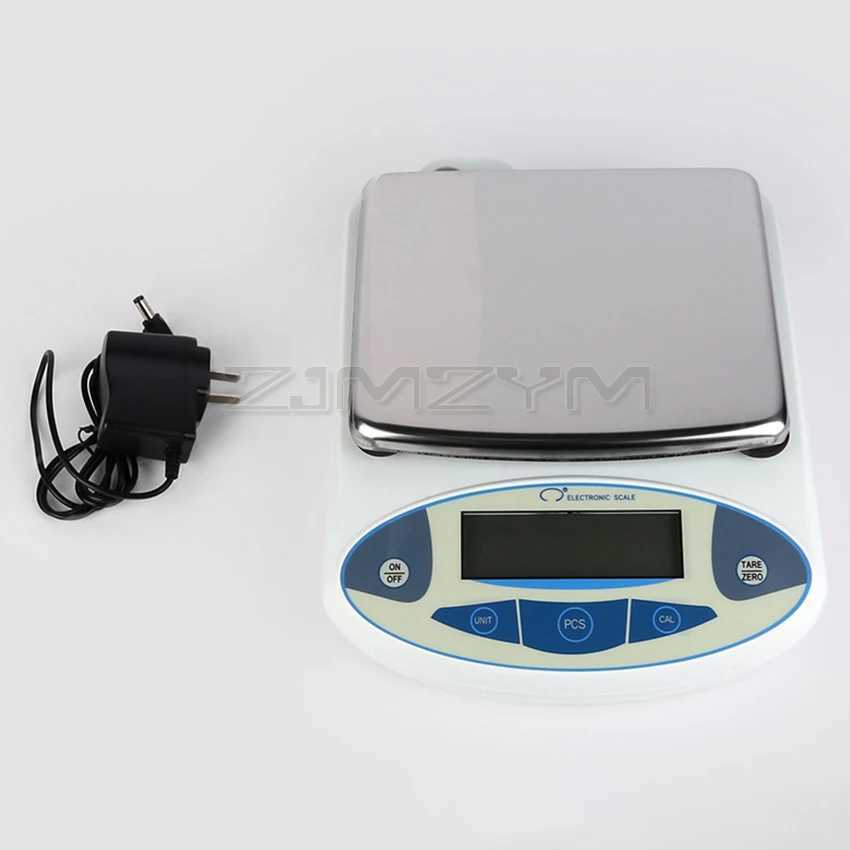 3000/5000g/30kg 0.01g/0.1g digital electronic balance laboratory jewelry scale high-precision industrial kitchen weighing balance scale W250103