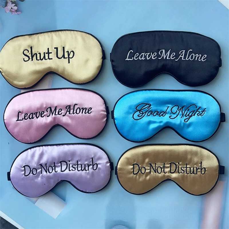 Embroidered Silk Sleep Mask Silk Eye Mask Soft Blackout Blindfold With Adjustable Strap Sleeping Eye Cover Mask For TravelXJ250103