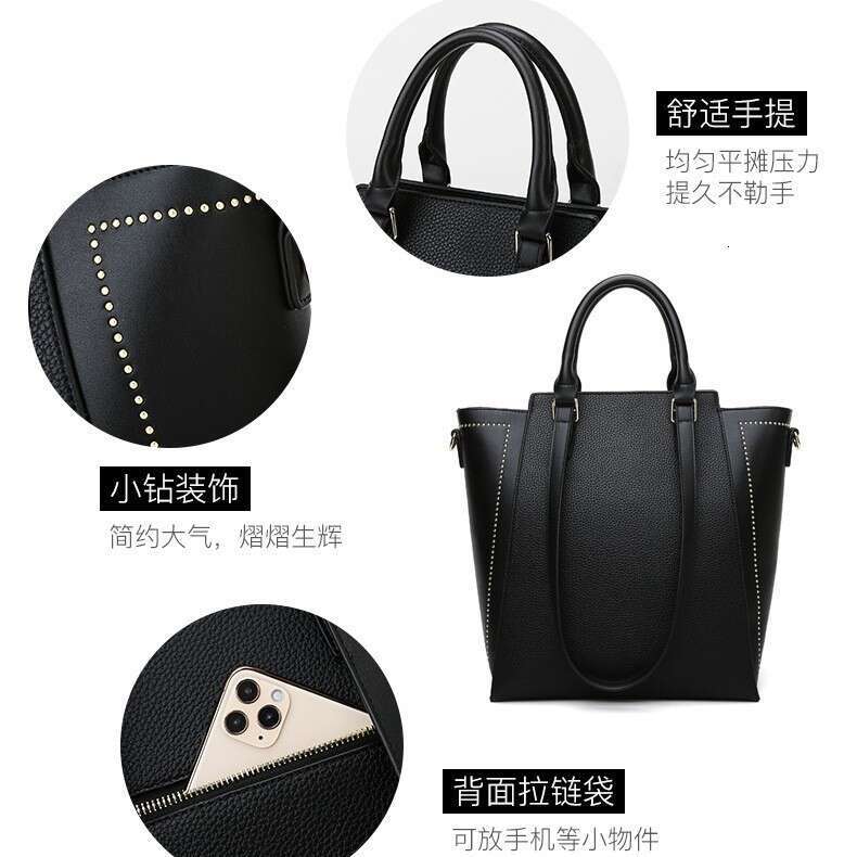 Women's Bags Tote bag texture, large capacity new minimalist women's handbag, commuting bag, women can carry one shoulder crossbody
