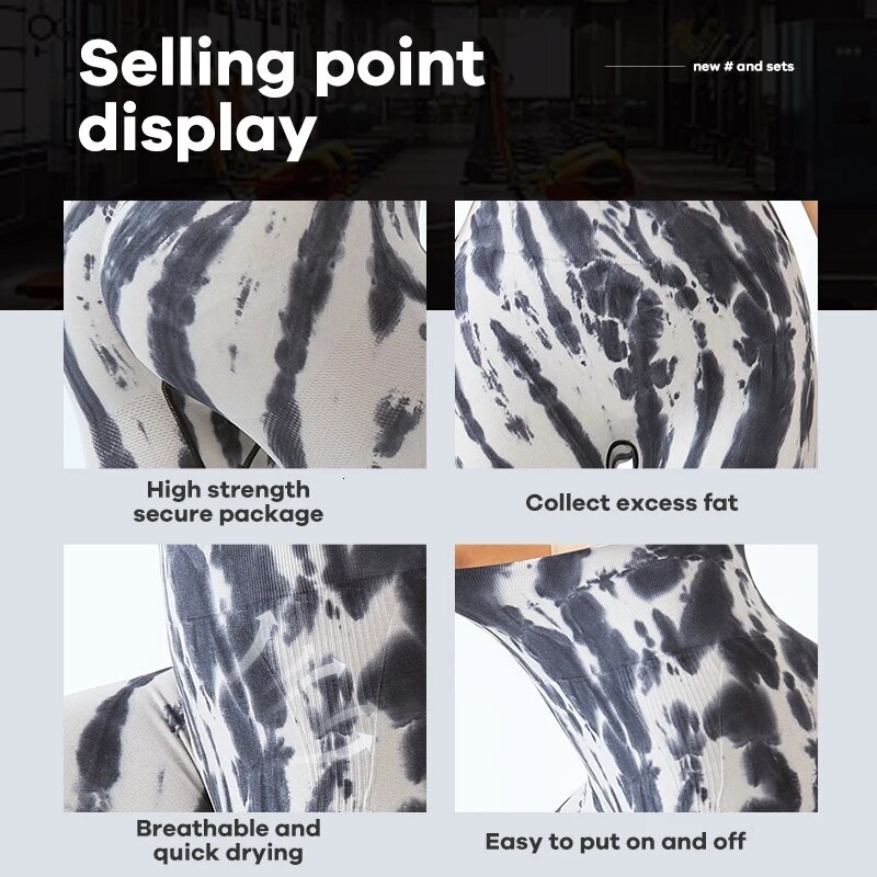 Tie Dye For Women's Seamless High Waisted Sexy Sit Up Yoga Pants Gym Fiess Leggings Abdominal Control Training Runnin
