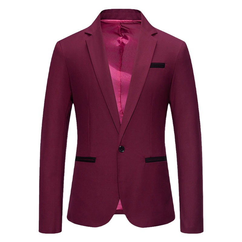 K707 Autumn Single-Breasted Casual Suit Jacket for Middle-Aged Men