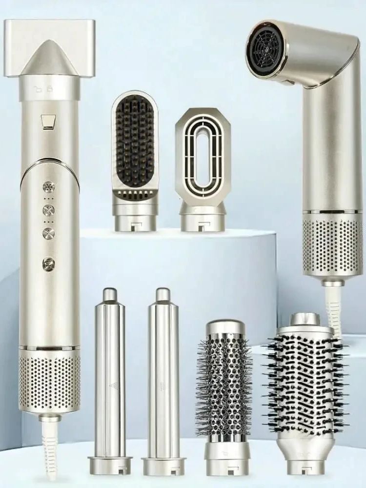 110000 RPM High-Speed Hair Brush 7 in 1 hair styler Auto-Wrap Curlers Blow Dryer Fast Drying Multi Styler hot air brush